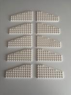 Lego plaat vliegtuigvleugel wit 6x12 - 10 stuks - Nieuw, Ophalen of Verzenden, Nieuw, Losse stenen, Lego
