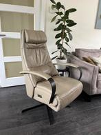 Prominent Elektrische Relaxfauteuil E100 Humberto Taupe L XL, Ophalen of Verzenden, Zo goed als nieuw, Leer, Minder dan 50 cm