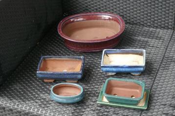 Bonsai stenen bakjes   --  5 stuks beschikbaar voor biedingen