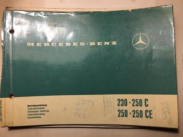 Mercedes 230 250C 250 250CE handleiding 1969 Betriebsanleitu beschikbaar voor biedingen