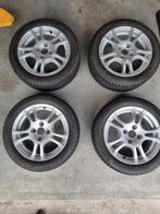 Bijna nieuwe LM velgen met winterbanden 4x108 15 inches, Auto-onderdelen, Banden en Velgen, Ophalen, 15 inch, Velg(en), Winterbanden