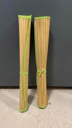 Rieten Strandmatjes met Groene Rand, Huis en Inrichting, Ophalen, Minder dan 50 cm, Gebruikt, 100 tot 150 cm