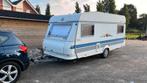 Caravan Hobby Elegance 1996 - Opknapper met potentie!, Koelkast, Hobby, Omvormbare zithoek, 750 - 1000 kg