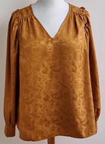 Zizzi okergeel/goudkleurige blouse mt. 42/44 (S) beschikbaar voor biedingen