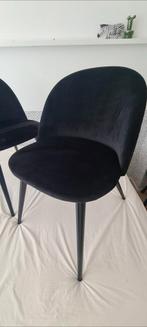 2 zwarte Woood stoelen, Ophalen, Gebruikt, Twee, Zwart