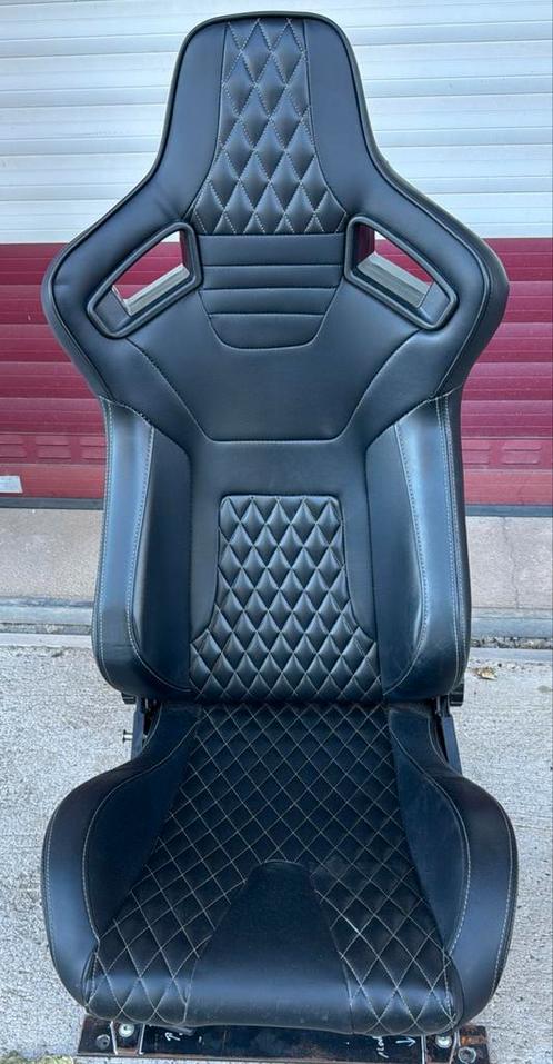 JEEP WRANGLER SPORTSTOELEN ZWART LEDER KUIP CHESTERFIELD, Auto-onderdelen, Interieur en Bekleding, Jeep, Ophalen of Verzenden