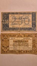 Zilverbon - Oude Nederlandse Bankbiljetten - 1 & 2,50 Gulden, Postzegels en Munten, Bankbiljetten | Nederland, Ophalen of Verzenden
