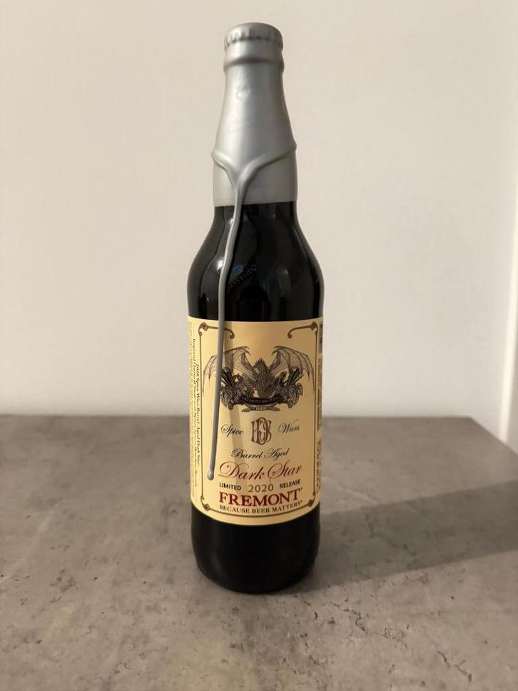 Bourbon Barrel Aged Dark Star: Spice Wars (2020) - Fremont, Verzamelen, Biermerken, Nieuw, Flesje(s), Overige merken, Ophalen of Verzenden