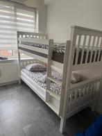 Mooie witte stapelbed, Huis en Inrichting, Slaapkamer | Bedden, Ophalen, 90 cm, Eenpersoons, Wit