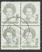 Nederland 1991 1488 Beatrix 75c-blokje, Gest, Ophalen of Verzenden, Na 1940, Gestempeld