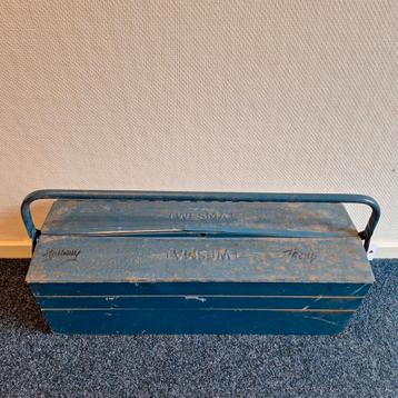 Vintage Wesma Gereedschapskist | Metaal | Blauw beschikbaar voor biedingen