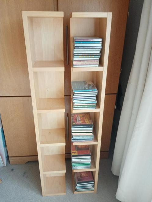 2x cd rek wandplank van IKEA (grenen, 117 cm lang), Huis en Inrichting, Woonaccessoires | Cd- en Dvd-rekken, Zo goed als nieuw