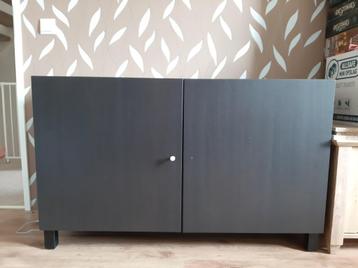 Ikea Besta Zwart-bruin twee-deurs dressoir/kastje