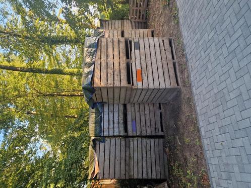 Gekloofd en gedroogd eiken haardhout in aardappelkist 2m3, Tuin en Terras, Haardhout, Blokken, Eikenhout, Minder dan 3 m³, Ophalen