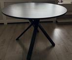 Ikea Mariedamm Eettafel - Marmerpatroon Zwart, Huis en Inrichting, Gebruikt, 100 tot 150 cm, Rond, Zwart Marmerpatroon