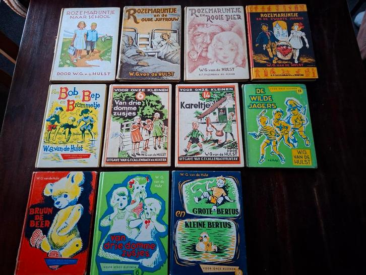 Leesboekjes W G. v.d. Hulst. Kareltje, Bruun de beer,, Boeken, Kinderboeken | Jeugd | 13 jaar en ouder, Gelezen, Ophalen of Verzenden