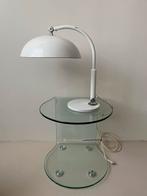 Vintage Hala Zeist tafellamp – model 144 door H. Busquet, Ophalen, Bauhaus, Postmodern, Minder dan 50 cm, Metaal