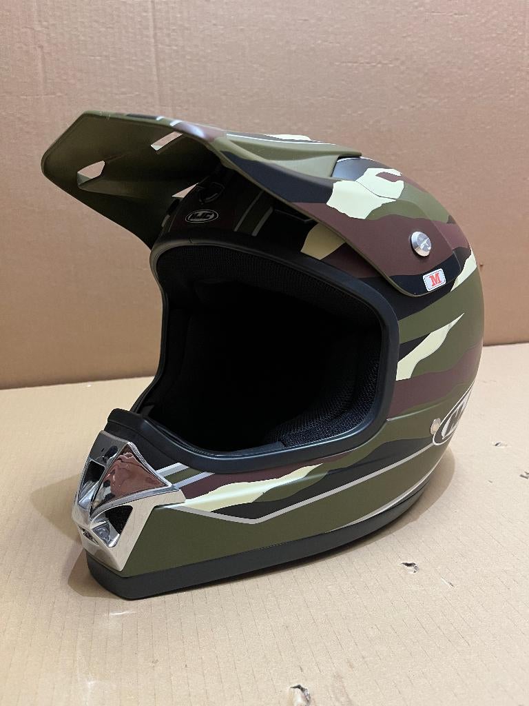 HJC motocross helm - NIEUW - Camouflage kleuren (crosshelm), Motoren, Kleding | Motorhelmen, Nieuw met kaartje, M, Offroadhelm