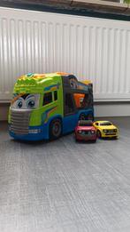 Dickie Toys Scania Autotransporter Vrachtwagen met 💡 & 🎵, Ophalen of Verzenden, Gebruikt