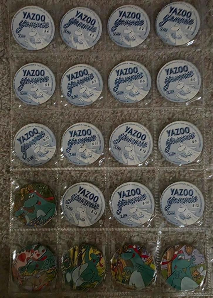 Yazoo Yammie Flippo serie B 1 tm 25 compleet, Verzamelen, Flippo's, Losse flippo's, Ophalen of Verzenden