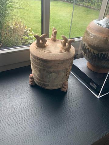 Han dynasty vaas kruik dynastie pot met deksel chinees beschikbaar voor biedingen