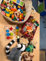 Grote speelgoed set: Blokken, dieren, handpoppen, Ophalen of Verzenden, Gebruikt, Jongen of Meisje