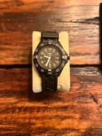 Breitling Colt zwart heren horloge. 38mm met doosje, Ophalen, Zo goed als nieuw, Staal, Breitling