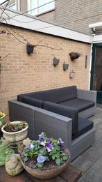 Loungeset 2.30x155. wicker kleur grijs, Ophalen, Gebruikt, Wicker