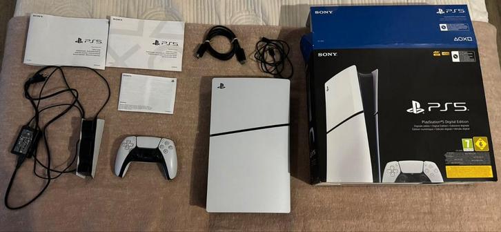 PlayStation 5 Digital Slim Edition, Spelcomputers en Games, Spelcomputers | Sony PlayStation 5, Zo goed als nieuw, Playstation 5 Digital