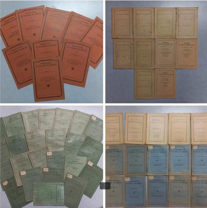 Schoolplaatboekjes - Vogels - Palestina - Insulinde etc., Antiek en Kunst, Antiek | Schoolplaten, Overige thema's, Ophalen of Verzenden