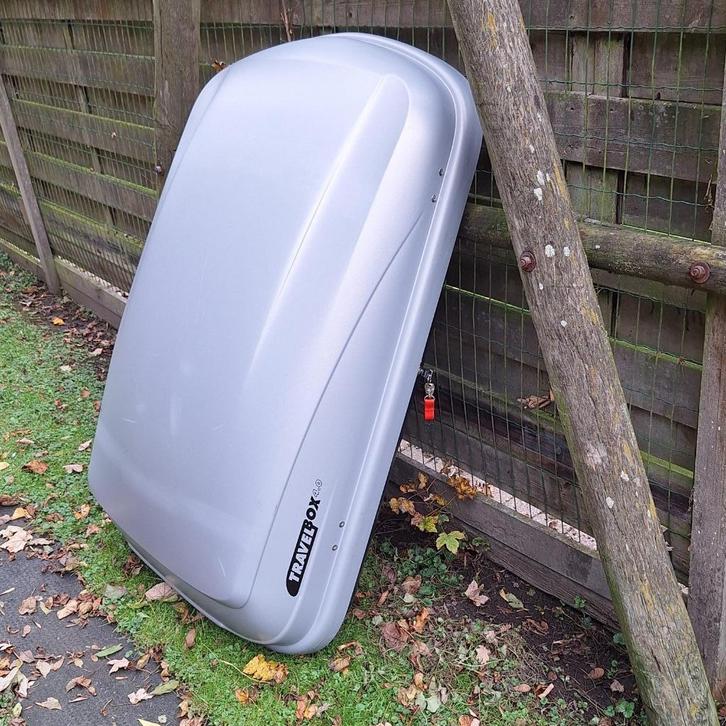 Dakkoffer: Hapro Travelbox 4.0 Compact en toch 400L ruimte!!, Auto diversen, Dakkoffers, Zo goed als nieuw, Ophalen