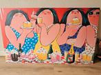 Schilderij Dikke Dames "The time of my life" Limited edition, Ophalen