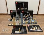 Lego Architecture New York 21028/London 21034/Paris 21044, Ophalen of Verzenden, Zo goed als nieuw, Complete set, Lego