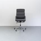 2 Vitra Eames Ea 219 Grijs Alcantara Leer Chroom, Ergonomisch, Zo goed als nieuw, Grijs, Bureaustoel