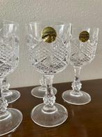 6 Cristal d'Arques France wijnglazen- 15cm, Ophalen, Zo goed als nieuw, Overige typen