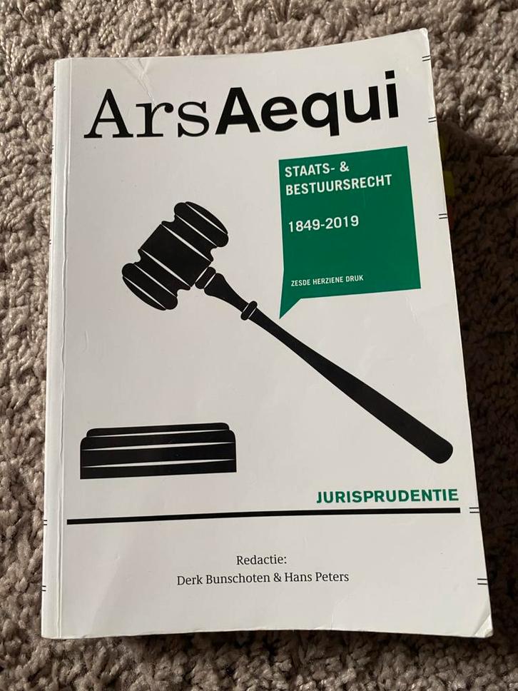 Ars Aequi Jurisprudentie Staats- en Bestuursrecht, Boeken, Studieboeken en Cursussen, Gelezen, WO, Alpha, Ophalen of Verzenden