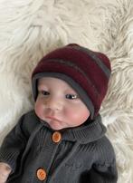 Cashmere wollen babymutsje, gevoerd, Jongetje of Meisje, Maat 56, Handgemaakt, Nieuw