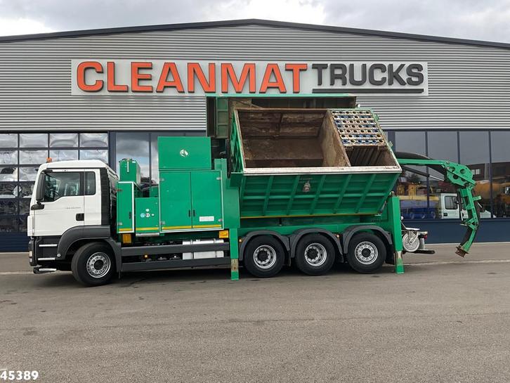 MAN TGS 35.540 8x4 MTS Saugbagger (bj 2013), Auto's, Vrachtwagens, Te koop, ABS, Airconditioning, Cruise Control, Elektrische ramen