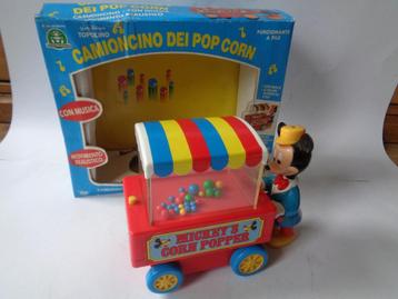 Oude Illco Topolino Mickey''s Corn Popper met Doos, uit 1983 beschikbaar voor biedingen