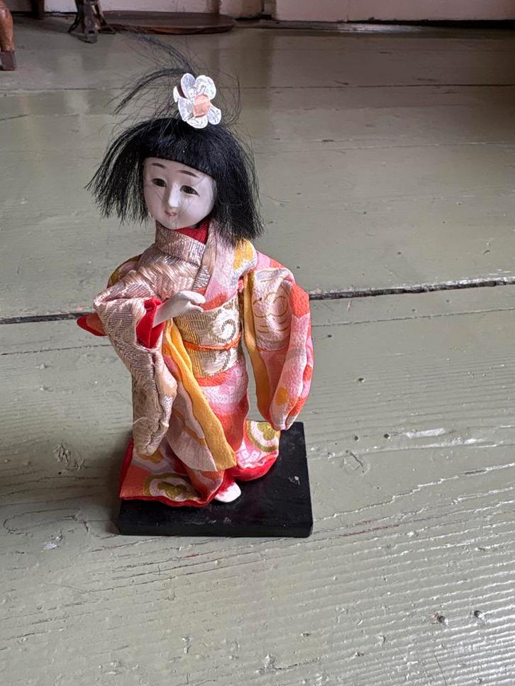 Japans Popje in Kimono - Vintage Speelgoed, Antiek en Kunst, Antiek | Speelgoed, Ophalen of Verzenden