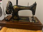 Antieke Singer Naaimachine met Houten Kap, Antiek en Kunst, Ophalen of Verzenden