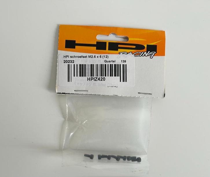 HPI 20232 schroefset M2.6x6 nieuw 1/10 rc auto, Hobby en Vrije tijd, Modelbouw | Radiografisch | Auto's, Nieuw, Onderdeel, Overige schalen
