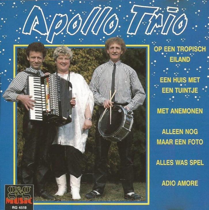 APOLLO TRIO CD S/T OP EEN TROPISCH EILAND, Cd's en Dvd's, Cd's | Nederlandstalig, Zo goed als nieuw, Levenslied of Smartlap, Ophalen of Verzenden