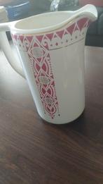 Vintage Lampetkan met roze decoratie (bieden mag), Ophalen