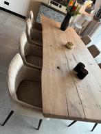 Boomstamtafel, Ophalen, Gebruikt, Industrieel, 6 tot 8 stoelen