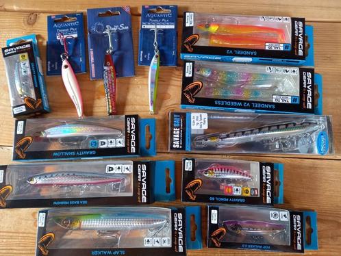 Kunstaas Set: Zeebaars/Zoutwater...veel Savage Gear!, Watersport en Boten, Hengelsport | Roofvissen, Nieuw, Overige typen, Ophalen of Verzenden