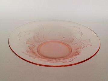 Schaal Fruitschaal Persglas Art Deco Vintage beschikbaar voor biedingen