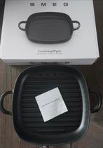 SMEG grillpan, Gietijzer, Nieuw, Ophalen of Verzenden, Keramische plaat