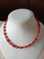 Bloedkoralen snoer, 45.5 cm, 21 gram, Verzenden, Gebruikt, Oranje, Steen of Mineraal