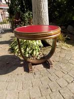 Art deco tafel bijzettafel rooktafel rood vintage retro, Ophalen of Verzenden, Gebruikt